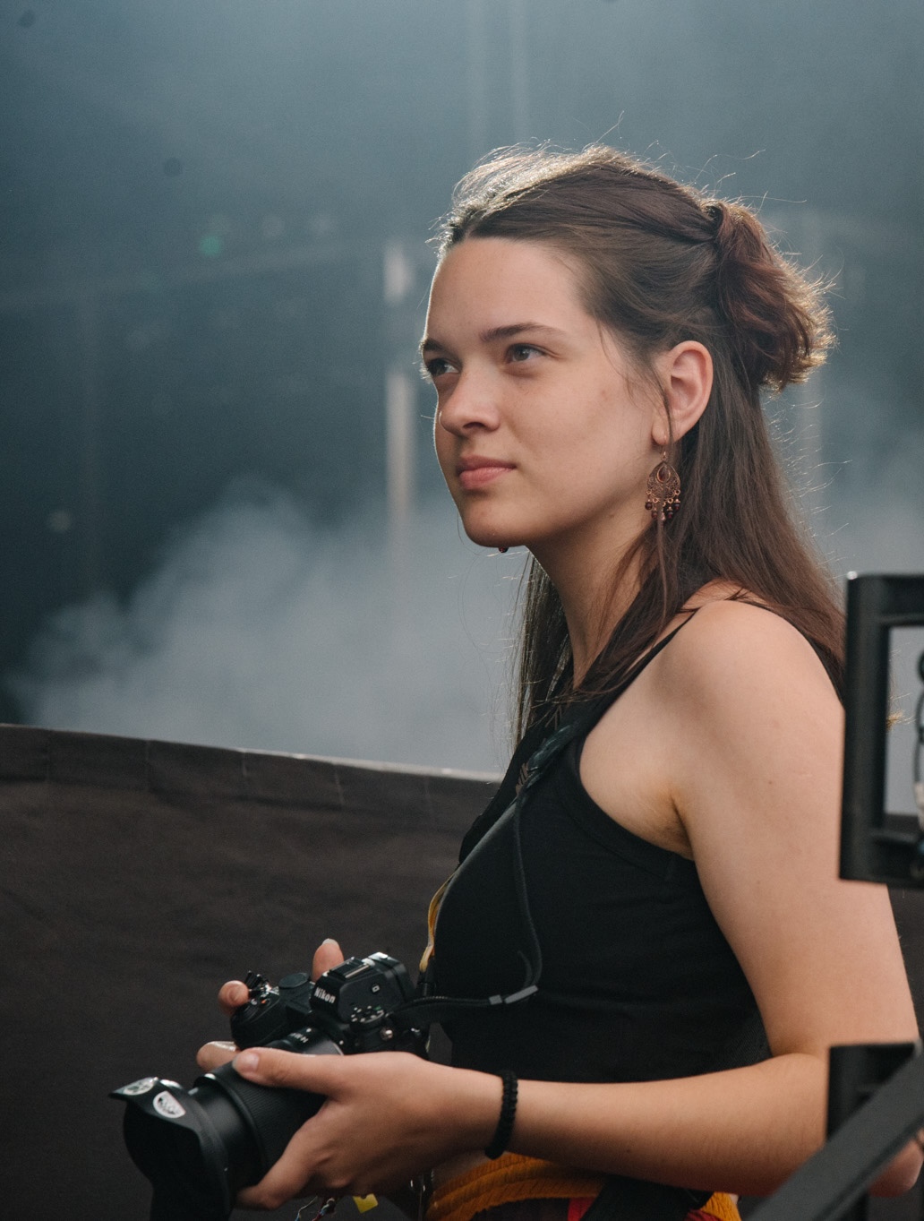 Fotografka na festivalu Colours of Ostrava